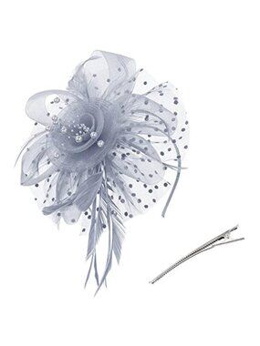 Kentucky Fascinators Hats for Women Derby Tea Party Hat Flower Mesh